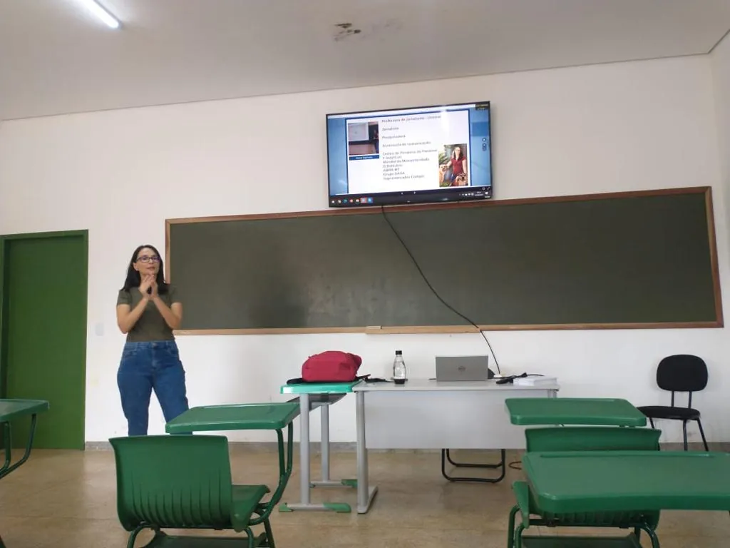 Membros da AgriJr durante treinamento interno de capacitação